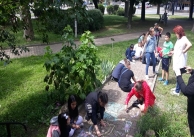 04.06.2021 г. Рисуване с цветни тебешири 04.06.2021 г. Рисуване с цветни тебешири